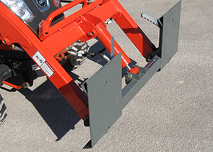 Adapter Bracket - Kioti SL2410 Loader to Skid Steer - Thumbs